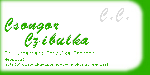 csongor czibulka business card